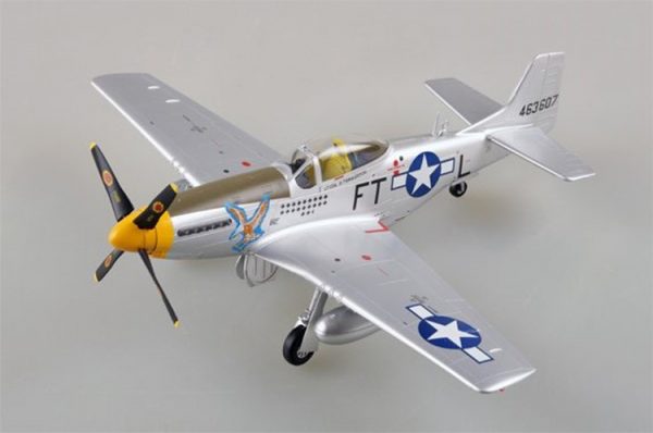 1/48 Scale Miniature Model, (Trumpeter & HobbyBoss) EasyModel 39325 United States Air Force "Glenn T. Eagleston" North American P-51 Mustang Completed Painted Weathered (Already Assembled & Finished Model) Fighter & Fighter-Bomber Scale Model, (Suitable for Collection & Collect, War Battlefield Diorama Scene, Exhibits, Decorations, Gift)