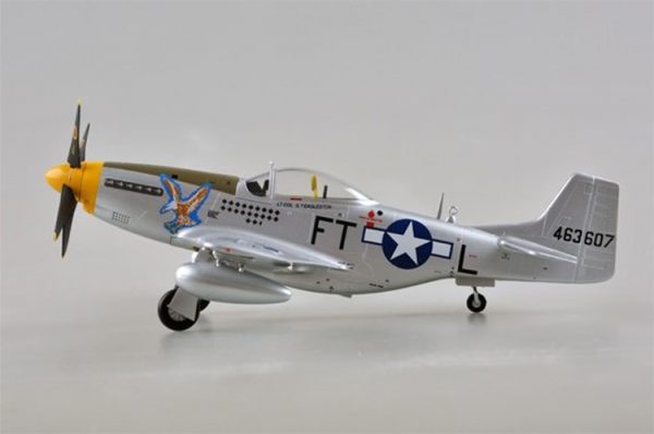 1/48 Scale Miniature Model, (Trumpeter & HobbyBoss) EasyModel 39325 United States Air Force "Glenn T. Eagleston" North American P-51 Mustang Completed Painted Weathered (Already Assembled & Finished Model) Fighter & Fighter-Bomber Scale Model, (Suitable for Collection & Collect, War Battlefield Diorama Scene, Exhibits, Decorations, Gift)