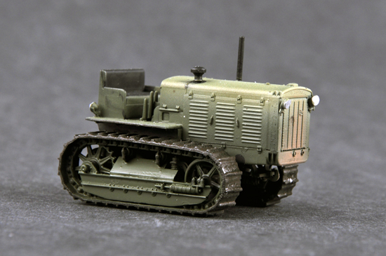Trumpeter 07112 Plastic Scale Model Kits, 1/72 Russian ChTZ S-65 Tractor (Stalinets S-65 Tracks Tractor) Model Building Kits. WWII Soviet Army Agricultural Military Armor Tractor Plastic Model Making Kit