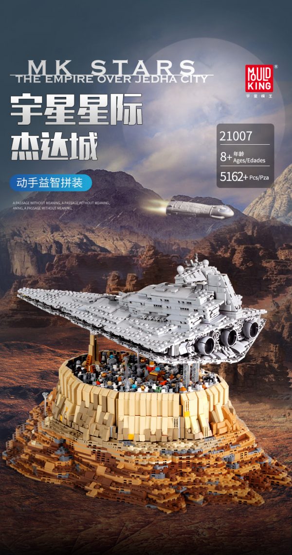 5162 Parts MOULD KING 21007 The Empire Over Jedha City Star Wars Building Blocks Toy Set 18