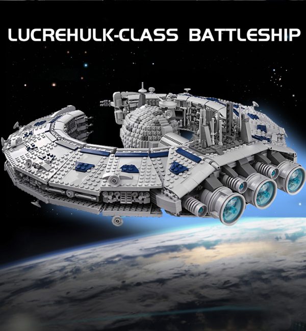 Lucrehulk-class Battleship (Droid Control Ship) MOULD KING 21008 MOC 13056 Star Wars Building Blocks Toy Set 17