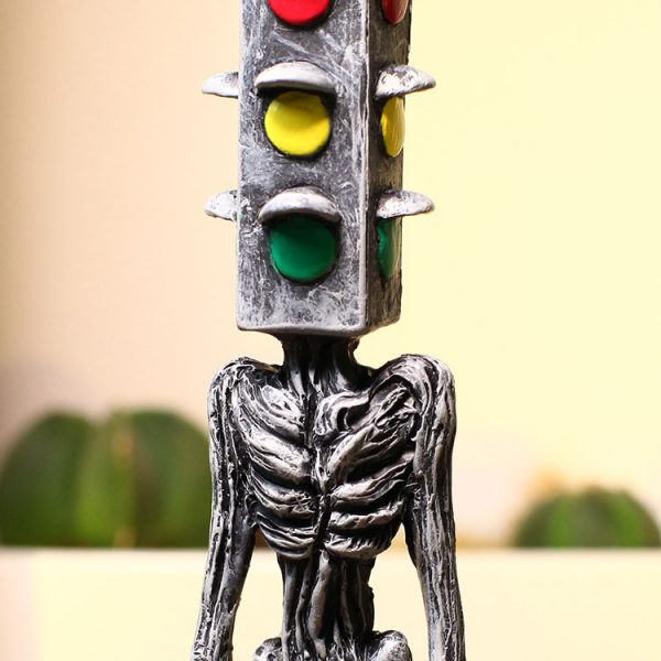 (Traffic Light Head, 18cm) SCP Foundation SCP-6789 Siren Head Dolls Playsets, Toy Figures, Action Figures, Figurine, Collection, Display 8