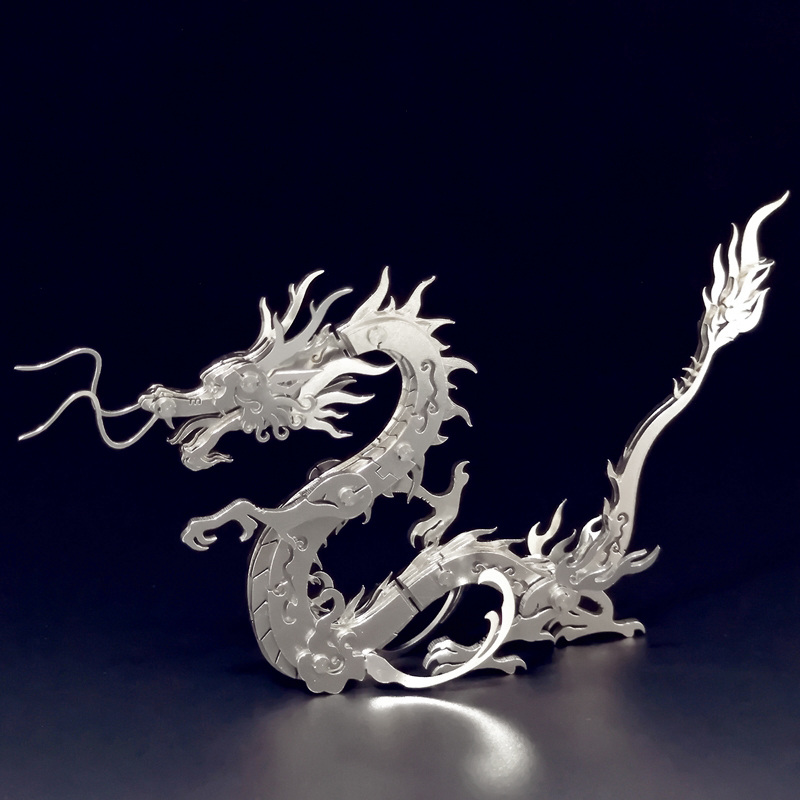 Dragon Crafts, Dragon artwork, 3D Stainless steel full metal Dragon Art, Decoration Dragon, Room Decoration Dragon, Desktop mascot Dragon