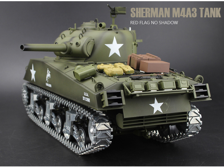 HL-3898 Pro Heng Long M4A3 Sherman Metal RC Tank, M4 Sherman Professional Scale Model Remote Control tank 2