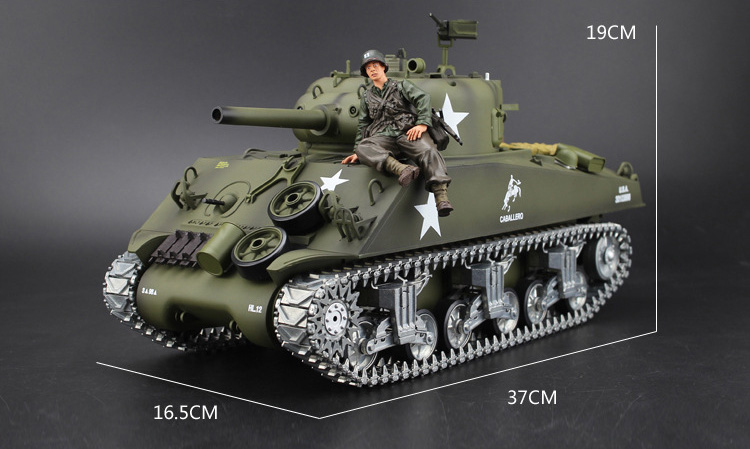 HL-3898 Pro Heng Long M4A3 Sherman Metal RC Tank, M4 Sherman Professional Scale Model Remote Control tank 7