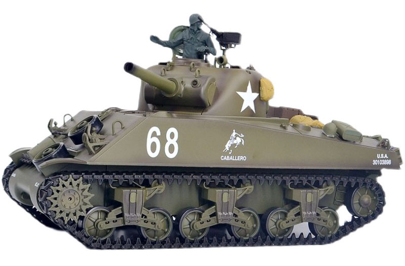 M4 Sherman RC Tank, Heng Long Remote Control Tank HL 3898 M4A3 Sherman Airsoft RC Tank With Smoke & Sound 1:16th Scale 4
