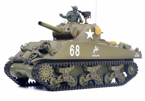M4 Sherman RC Tank, Heng Long Remote Control Tank HL 3898 M4A3 Sherman Airsoft RC Tank With Smoke & Sound 1:16th Scale