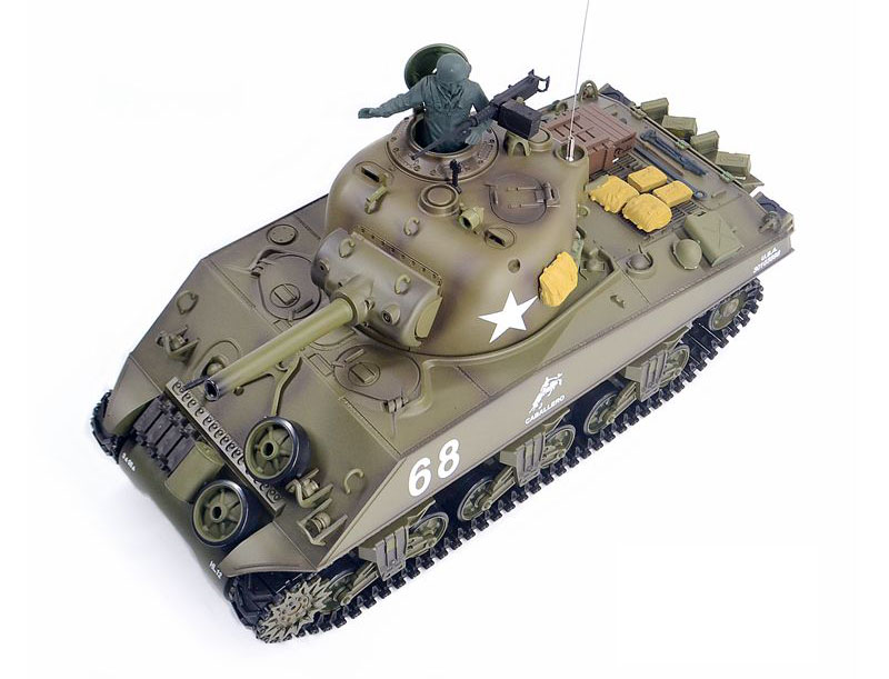 M4 Sherman RC Tank, Heng Long Remote Control Tank HL 3898 M4A3 Sherman Airsoft RC Tank With Smoke & Sound 1:16th Scale 8