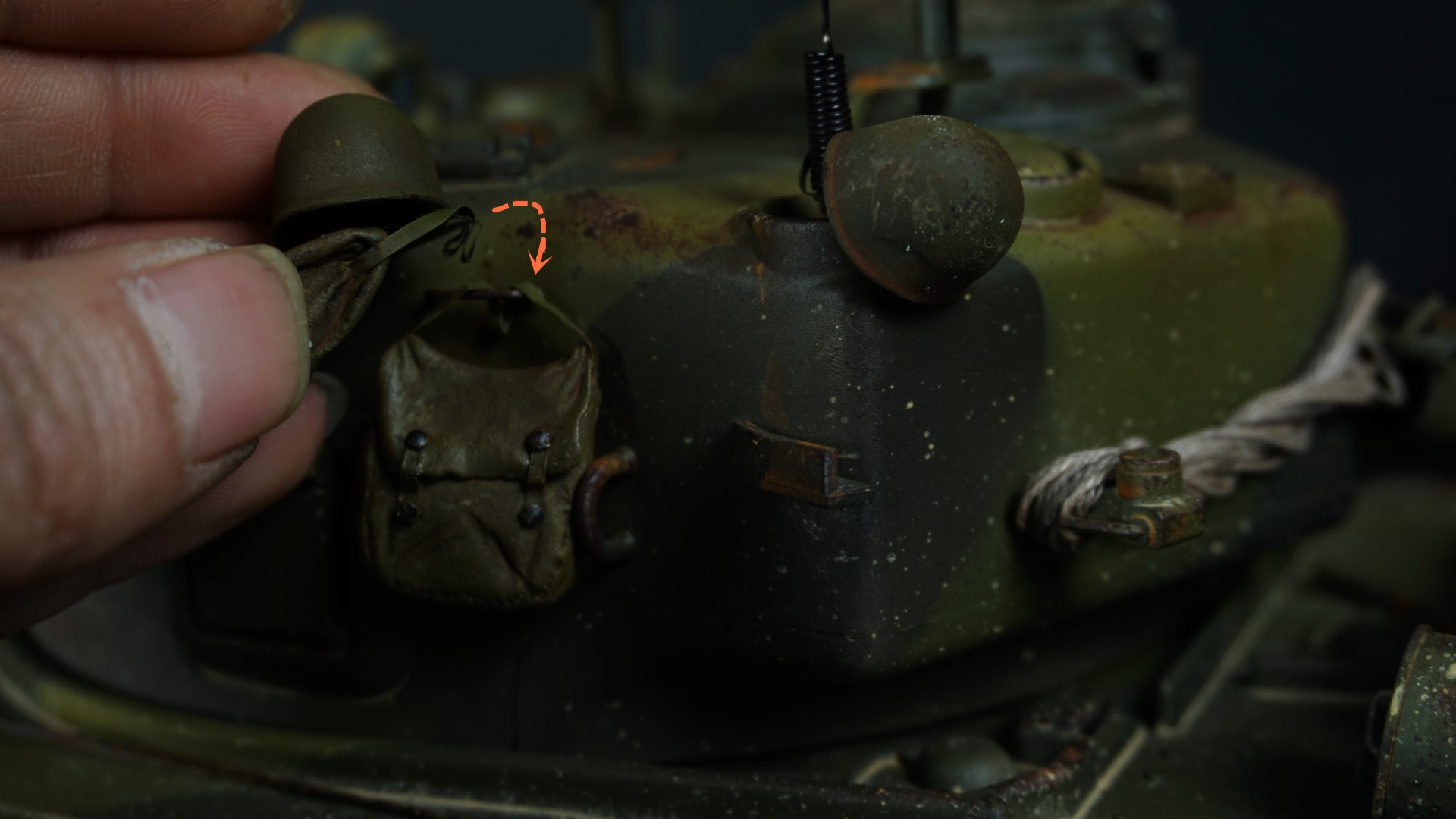 How to add Tank Accessory set for Custom paint & Weathering M4A3E8 SHERMAN "FURY" RC Tank