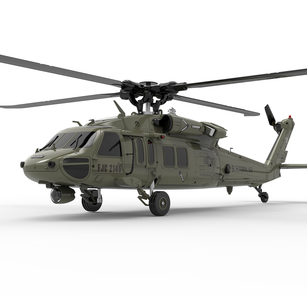 UH-60 Black Hawk RC Military Helicopter (AH-6 Little Bird 800 Size Scale Helicopter)