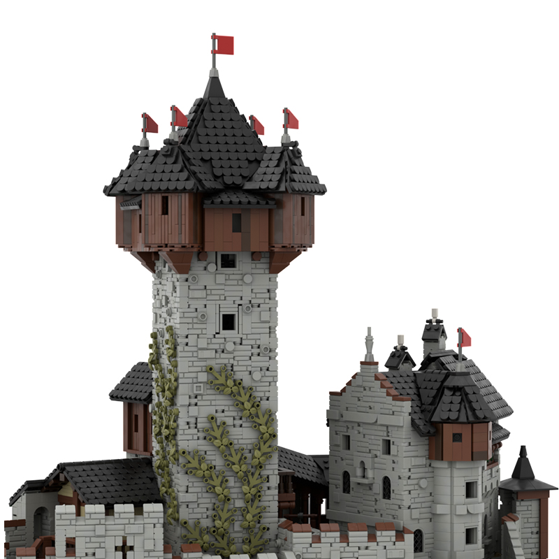 15539 PCS MOC Brick Store, Collect Compatible Building Bricks for MOC-65340 Burg Falkenstein, Medieval Castle in Carinthia, Austrian Alps, Building Blocks Toys