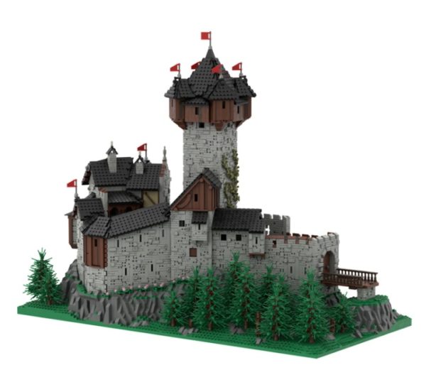15539 PCS MOC Brick Store, Collect Compatible Building Bricks for MOC-65340 Burg Falkenstein, Medieval Castle in Carinthia, Austrian Alps, Building Blocks Toys 1