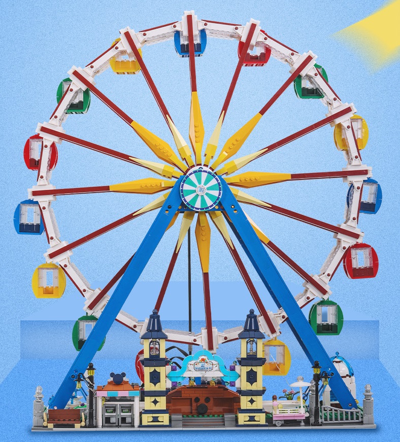 Ferris wheel building block toy, City Playground light Ferris wheel block set, Music ferris wheel build set, Ferris wheel toys for sale