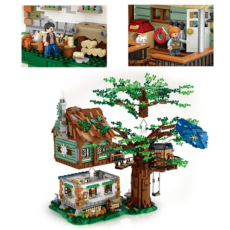 Tree House Ideas Building Block Set, 21318 Tree House Play Set, Tree House Toy for Play and Display, Nostalgic Tonstruction Toy