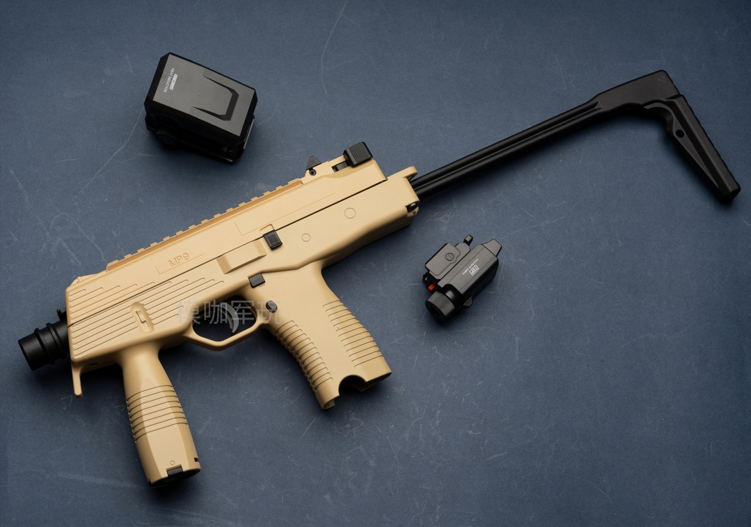 Lehui Toys MP9 Gel Ball Blaster, Thomet MP9 Realistic Toy Gun, Toy Guns That Look Real, Submachine Gun Nerf Gun For Adults