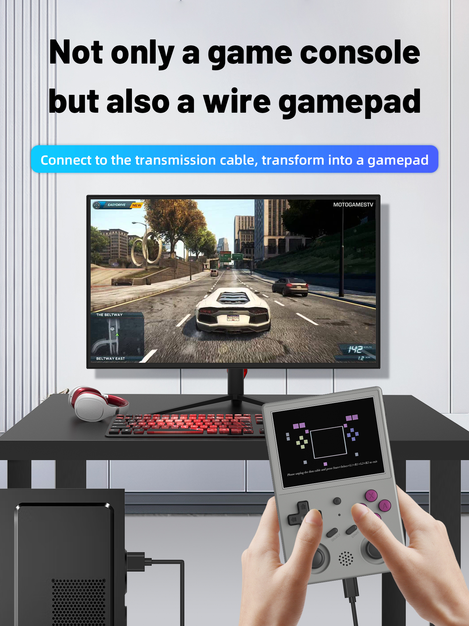 ANBERNIC RG353V 256GB 35000 Games Android Linux Dual OS Handheld Game Console LPDDR4 2GB RAM eMMC 5.1 32GB ROM 5G WiF BT4.2 3.5 inch IPS Full View Retro Video Game Player