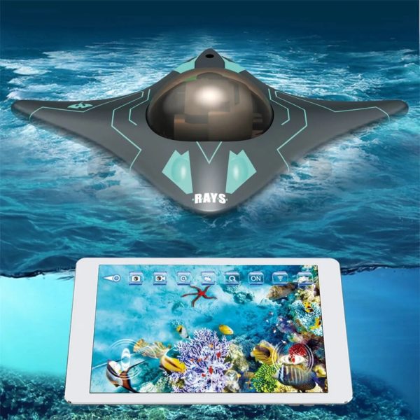 Free Shipping Mini WIFI RC Boat, Happy Cow 777-273 App Controlled Six Links Real time Transmission Underwater Camera, Photo Video Visual RC Submarine, Remote Control Ship TOY Model Outdoor Children Toy