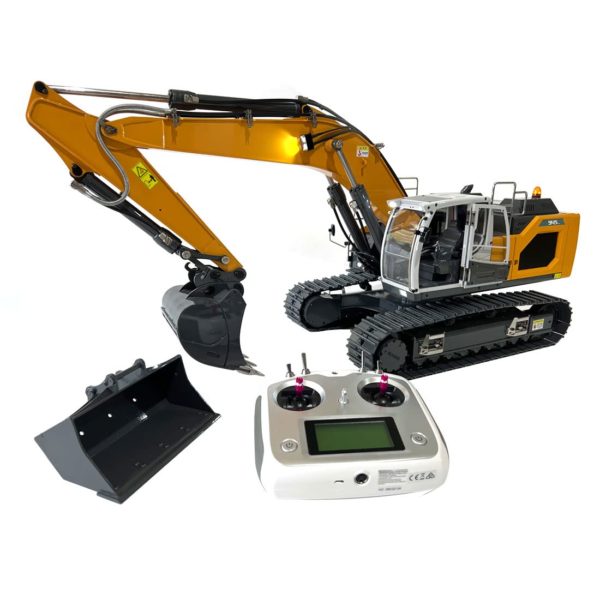 Liebherr R 945 Crawler Excavator Professional Edition All Metal 1/14 Rc Hydraulic Excavator, RC Unmanned Construction Equipment, RC Scale Model Construction Site Metal Crawler