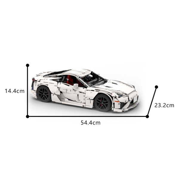 4091 PCS MOC 1:8 Lexus LFA super sports car model MOC-186809 assembly building block toys - Image 2