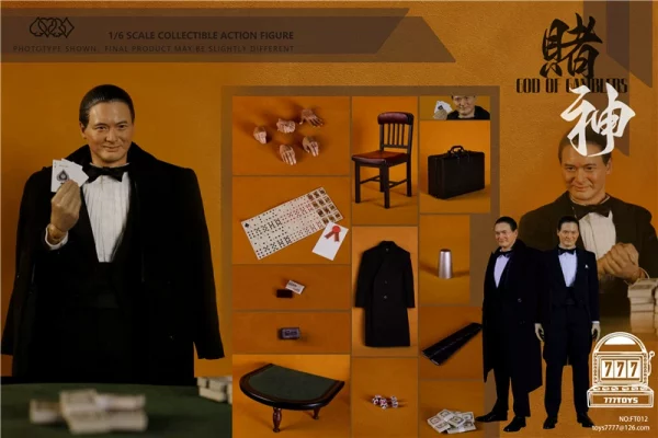 777TOYS NO.FT012 God of Gamblers Mr. Gao 1/6 Action Figure - Image 2