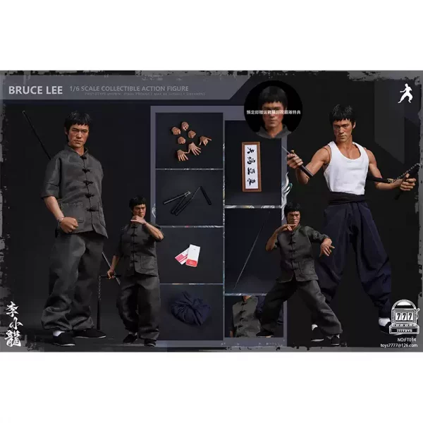 777TOYS NO.FT014 Master Bruce Lee 1/6 movable collectible soldier doll - Image 5