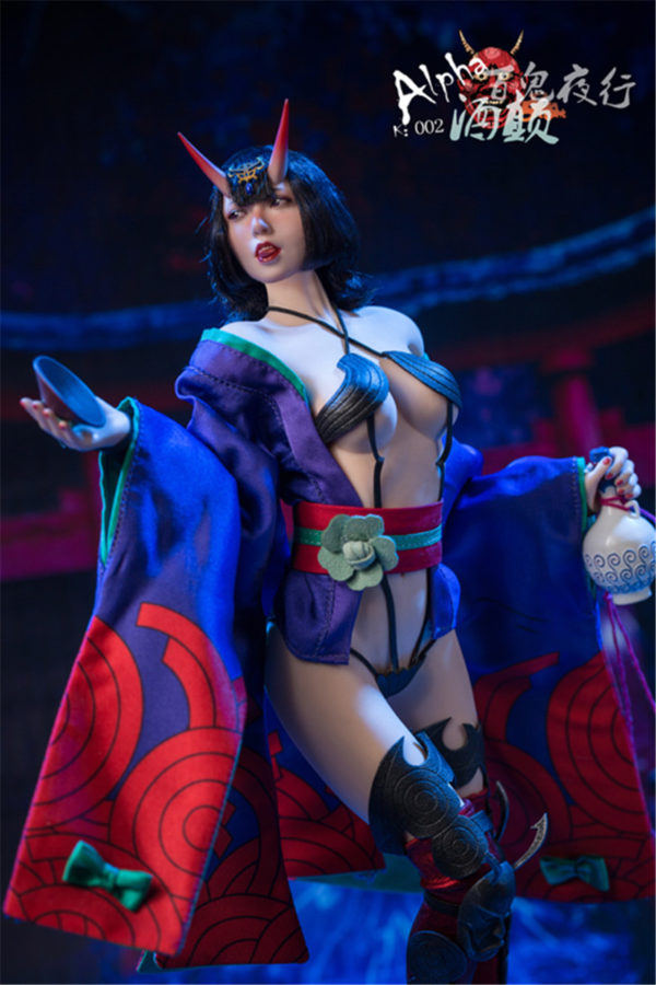 ALPHA K 1/6 One Hundred Demons Night Parade Sake Dian Shuten Douji Female Soldier Doll Rubber Female Element Now Available - Image 6