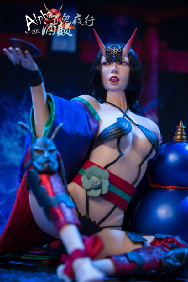 ALPHA K 1/6 One Hundred Demons Night Parade Sake Dian Shuten Douji Female Soldier Doll Rubber Female Element Now Available