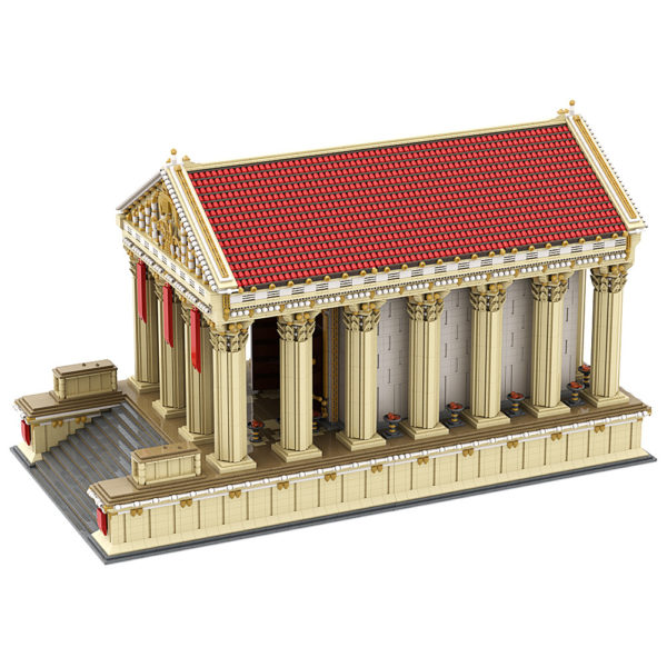 20309 PCS MOC Ancient Roman Temple Empire Temple Greek large architectural model assembly building blocks toys