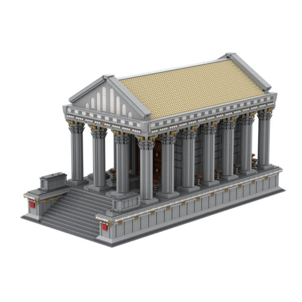 21317 PCS MOC Ancient Roman Temple Pantheon Temple Religious Building Model MOC Assembly Building Block Toy - Image 5