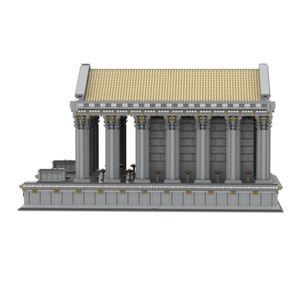 21317 PCS MOC Ancient Roman Temple Pantheon Temple Religious Building Model MOC Assembly Building Block Toy - Image 3