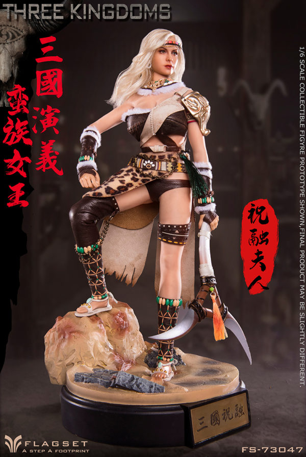 1/6 Ancient Soldier Figure Three Kingdoms Southern Barbarian Female General Zhu Rong Lady 73047 Action Figure - Image 10