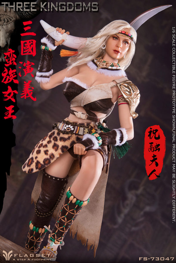 1/6 Ancient Soldier Figure Three Kingdoms Southern Barbarian Female General Zhu Rong Lady 73047 Action Figure - Image 6