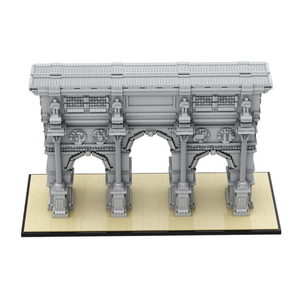 7627 PCS Arc de Triomphe in Paris, France, the Imperial Arch, a landmark building model, assembled building blocks toy - Image 8