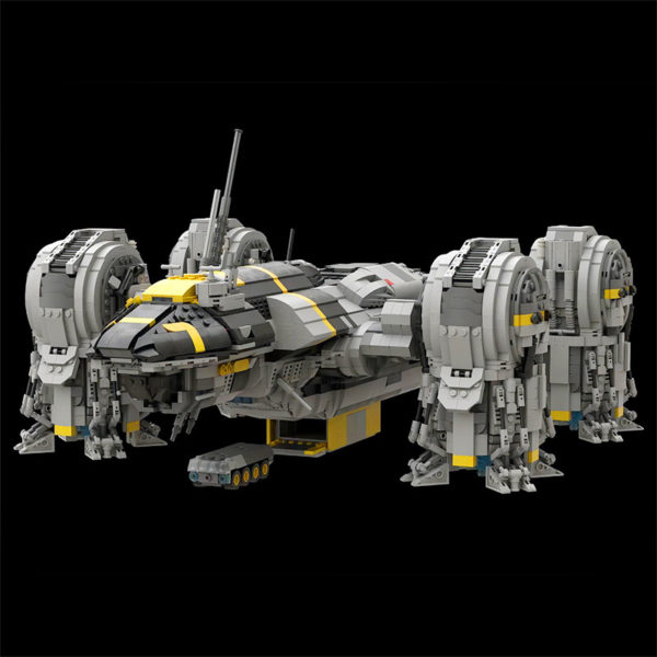 9337 PCS MOC assembly building blocks toy movie Prometheus spaceship interstellar spaceship model - Image 4