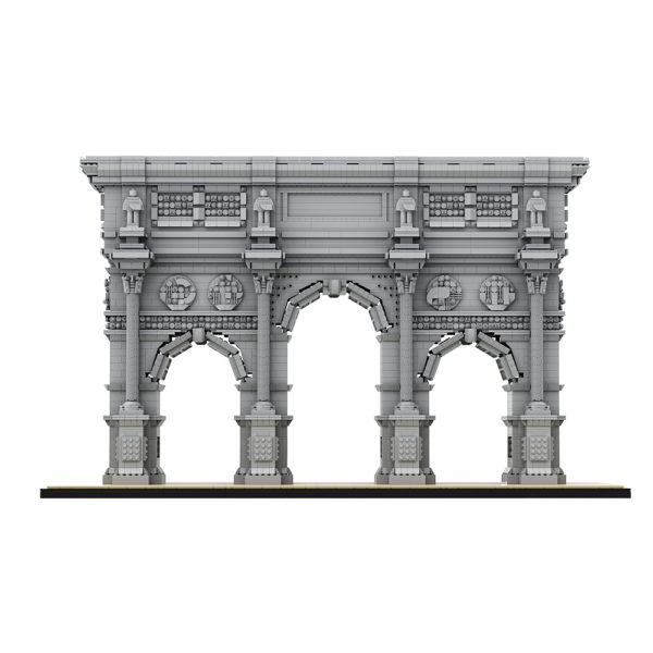 7627 PCS Arc de Triomphe in Paris, France, the Imperial Arch, a landmark building model, assembled building blocks toy - Image 7