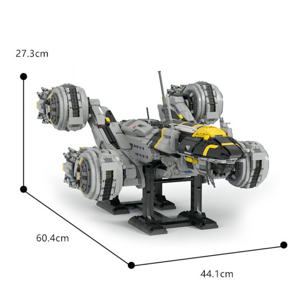 9337 PCS MOC assembly building blocks toy movie Prometheus spaceship interstellar spaceship model - Image 2