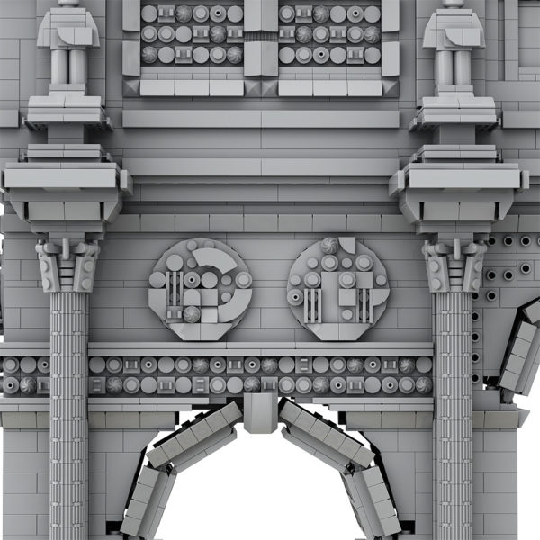 7627 PCS Arc de Triomphe in Paris, France, the Imperial Arch, a landmark building model, assembled building blocks toy - Image 4