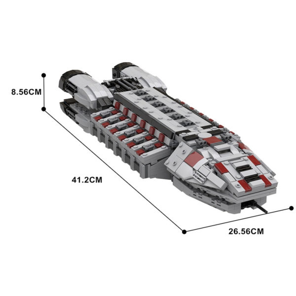 1751 PCS MOC Battlestar Galactica Avengers Class Heavy Cruiser Assembling Building Blocks Toys - Image 2