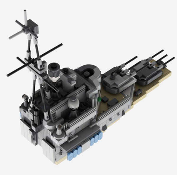 5643 PCS MOC British Navy Belfast cruiser MOC-67092 assembly building block toys - Image 4