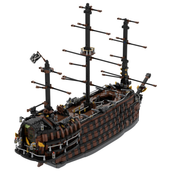 6331 PCS MOC Caribbean Pirates Flying Dutchman Devil Ship Model Assembled Building Blocks Toys - Image 5