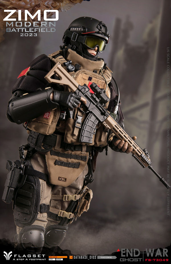 FLAGSET 1/6 Soldier Figure Doomsday War Death Squad Ghost Zimo 73049 Male Toy Gift - Image 9