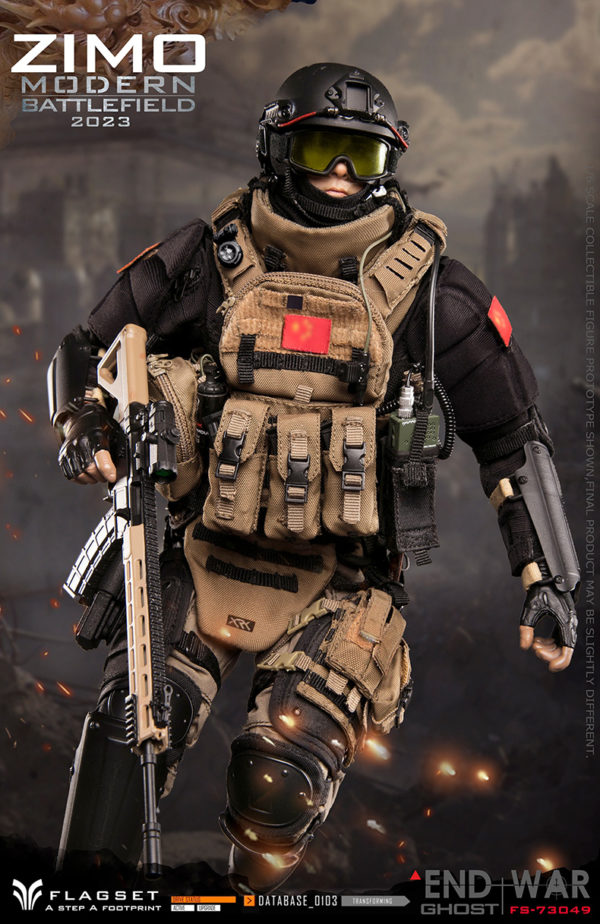 FLAGSET 1/6 Soldier Figure Doomsday War Death Squad Ghost Zimo 73049 Male Toy Gift - Image 8