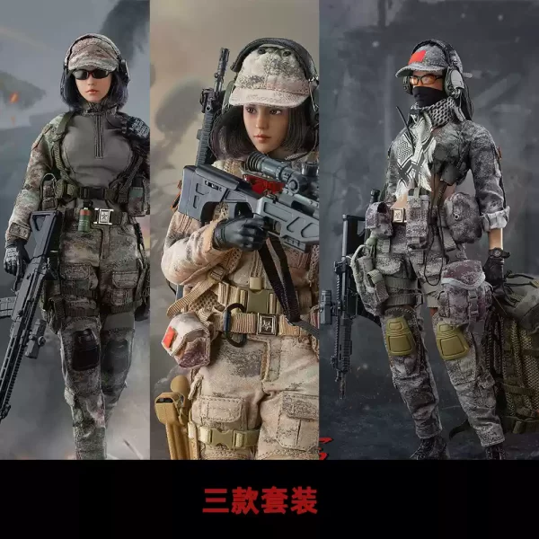 FLAGSET 1/6 Soldier Figure Model 73051 Military Soul Female Sniper Skylark Action Figure Set