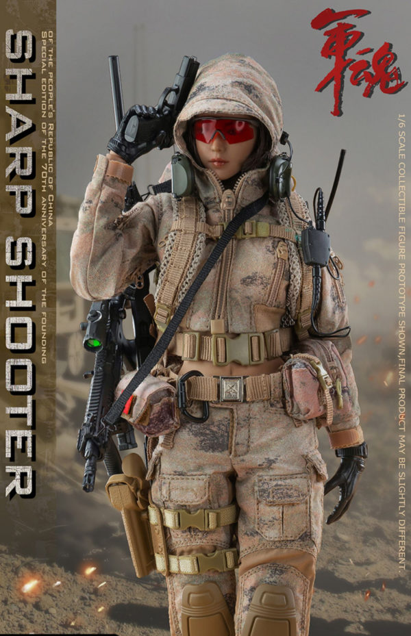 FLAGSET 1/6 Soldier Figure Model 73051 Military Soul Female Sniper Skylark Action Figure Set - Image 4