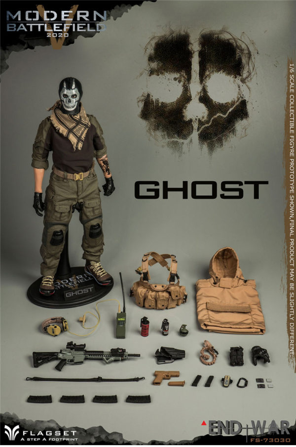 FLAGSET 1/6 Soldier Model 73030 Death Squad V Ghost Doomsday War Series ENDWAR - Image 2