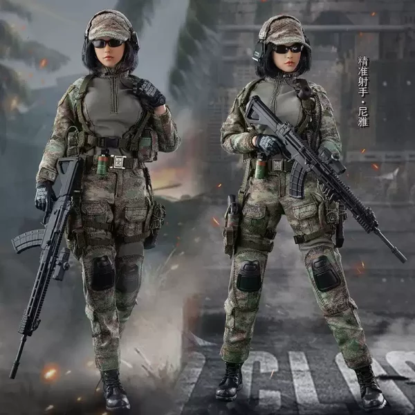 Flagset 1/6 soldier model female military soul hand-made accurate shooter Niya female team member FS73050 - Image 7