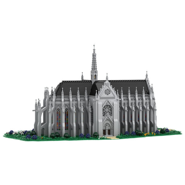 17992 PCS MOC French Notre Dame Saint Remi Cathedral Abbey Building Assembling Building Blocks Toys - Image 4