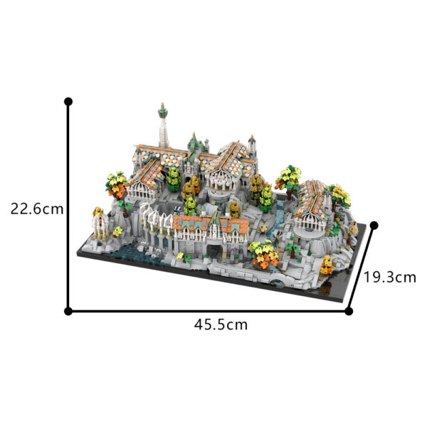 5842 PCS MOC Lord of the Rings Rivendell Valley Building MOC-191972 Assembling Building Blocks Toys - Image 2