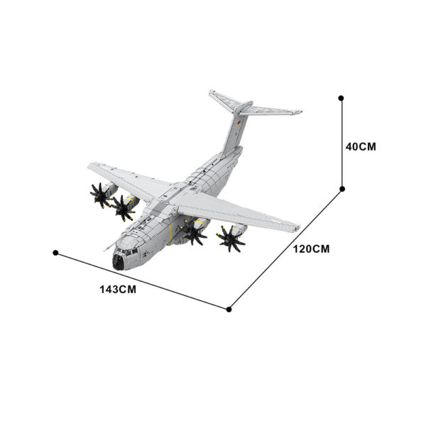 14845 PCS MOC EU A400M Atlas Airbus military transport aircraft assembly building blocks toys - Image 2