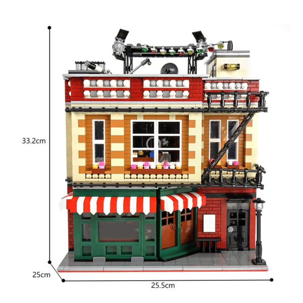 4235 PCS MOC Friends The Big Bang Theory Central Cafe Building Street Scene Model Assembled Building Blocks Toys - Image 2